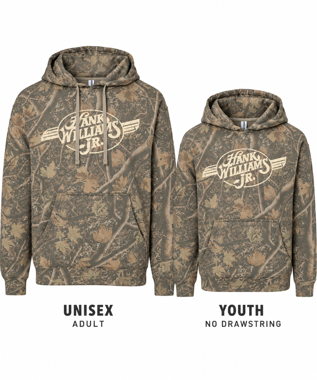 Hank Williams Jr. Youth Deadwood Camo Hoodie