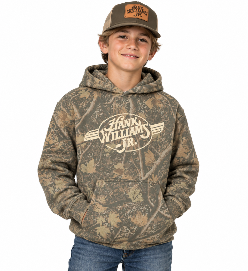 Hank Williams Jr. Youth Deadwood Camo Hoodie
